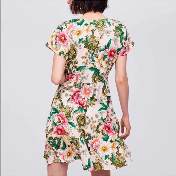 LOFT Camellia Garden Floral Dress Size 2 - Picture 4 of 15
